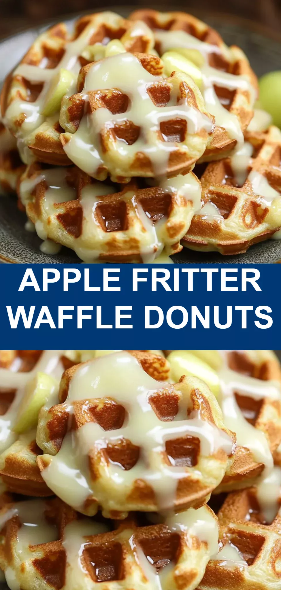 Apple Fritter Waffle Donuts