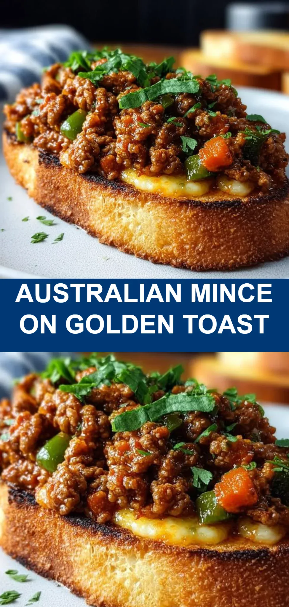 Australian Mince on Golden Toast