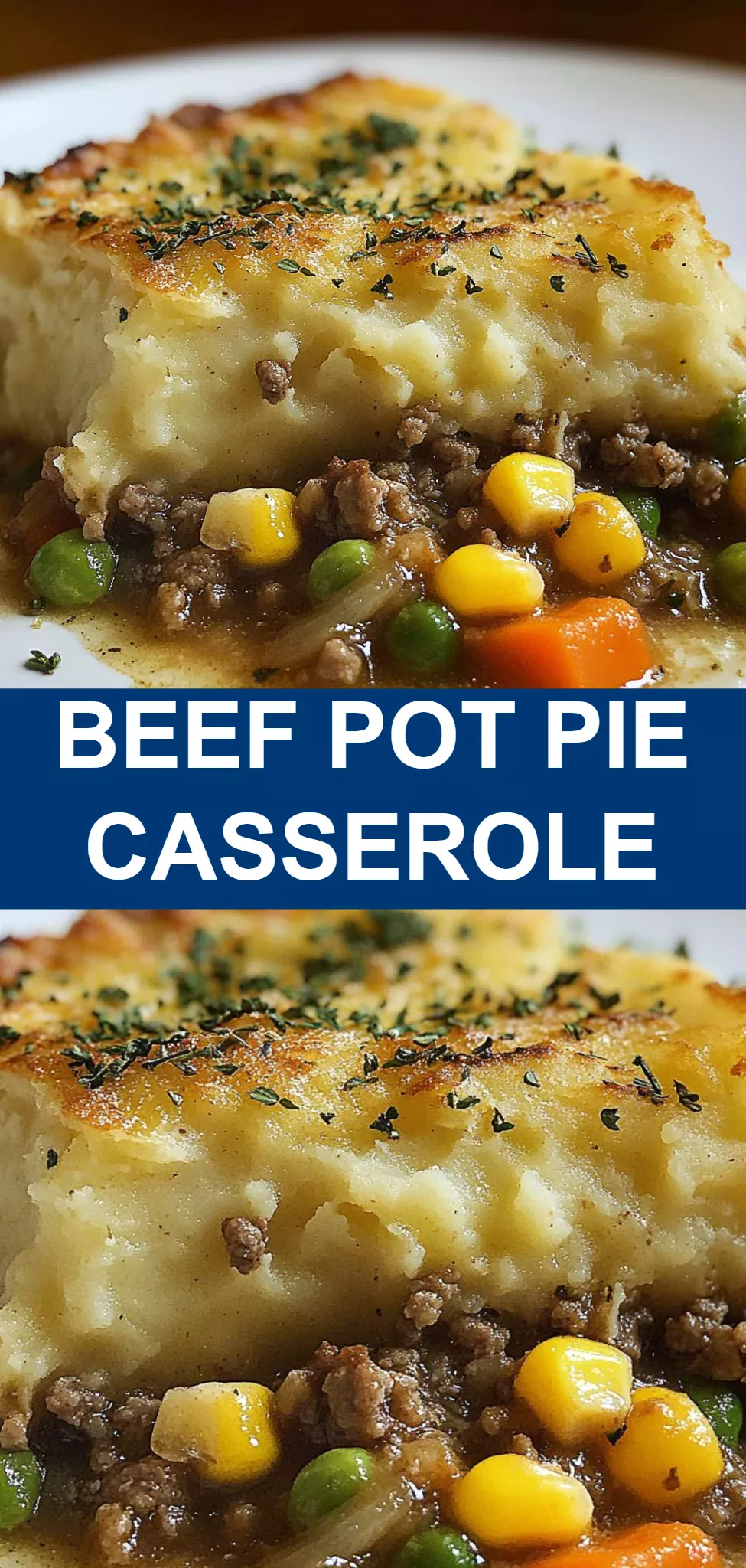 Beef Pot Pie Casserole