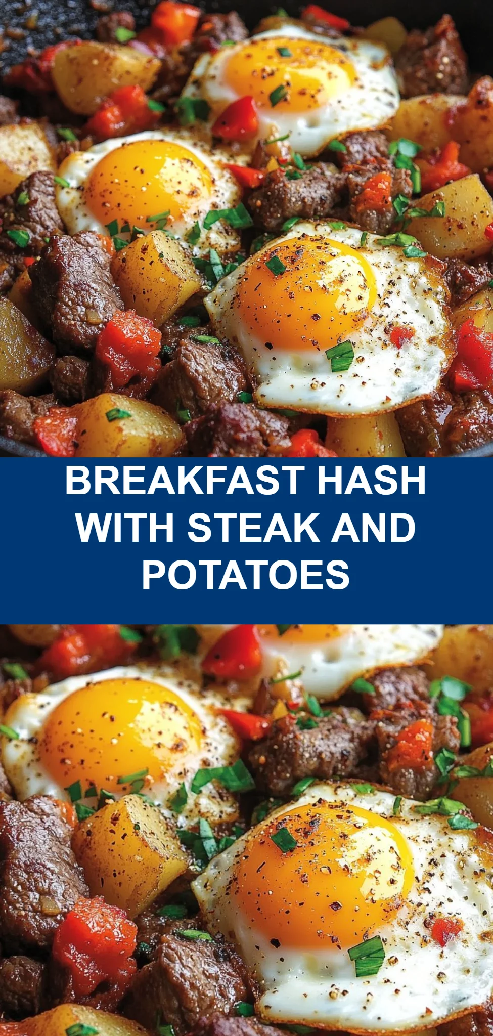 Breakfast Hash with Steak and Potatoes