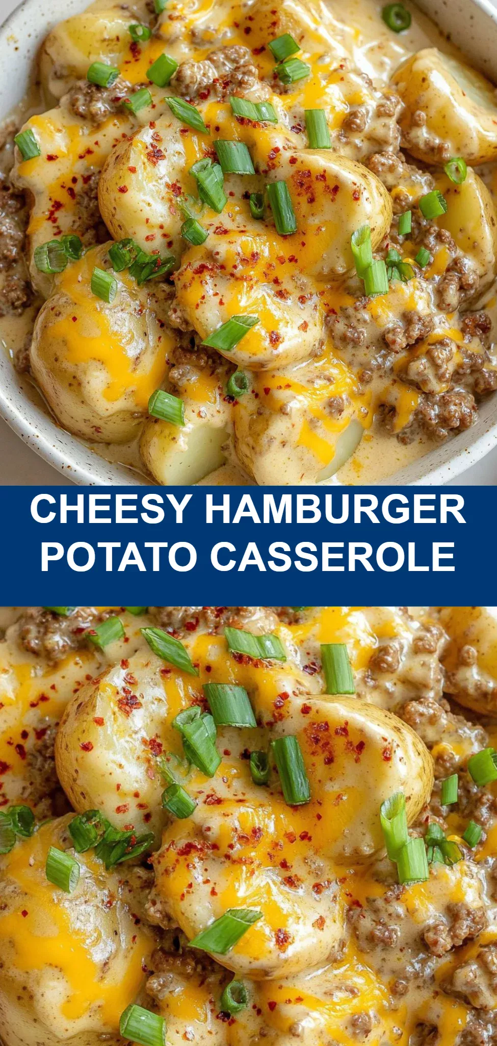 Cheesy Hamburger Potato Casserole