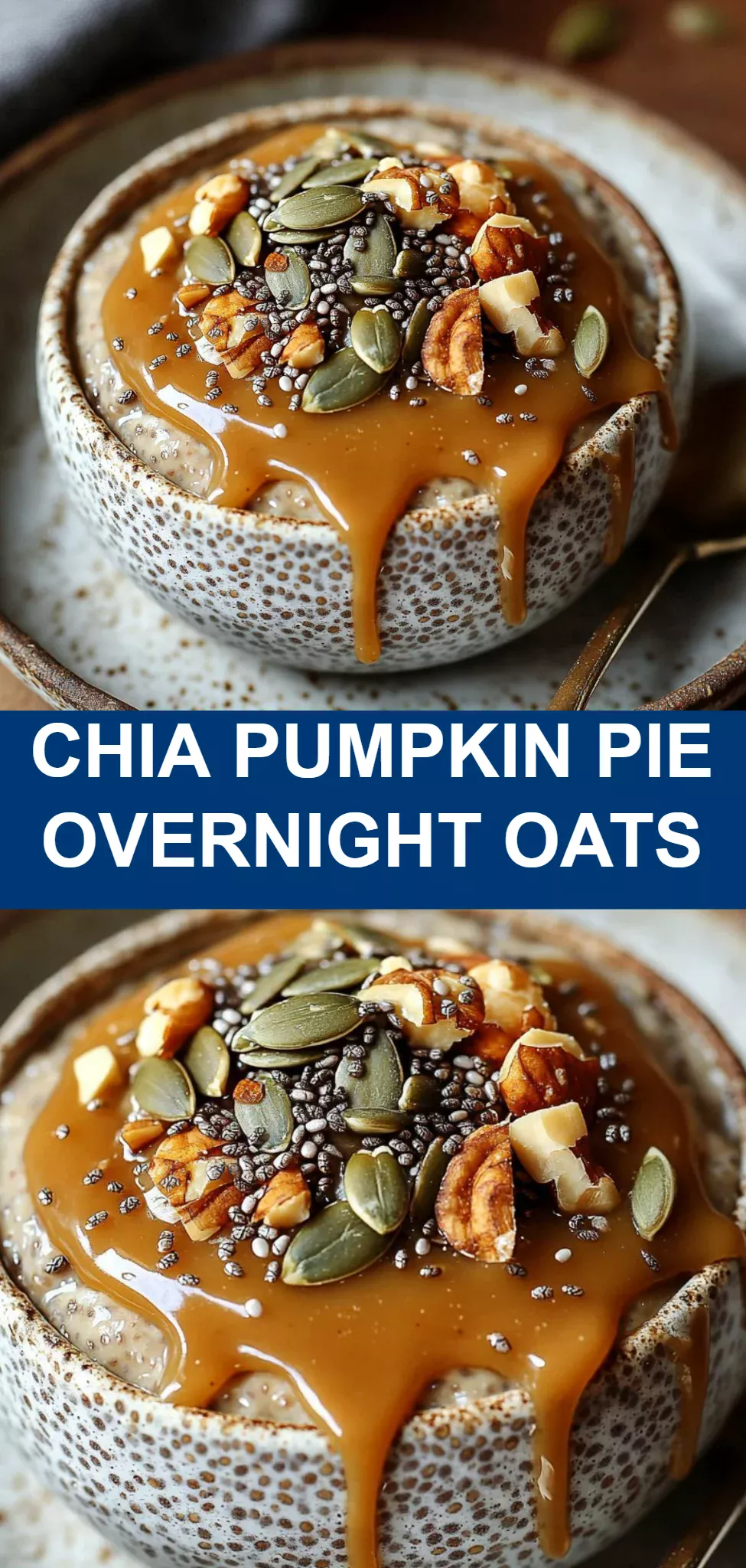 Chia Pumpkin Pie Overnight Oats