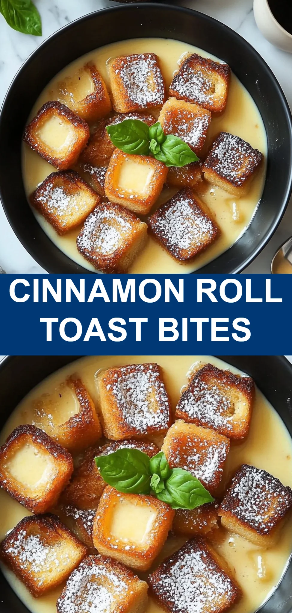 Cinnamon Roll Toast Bites