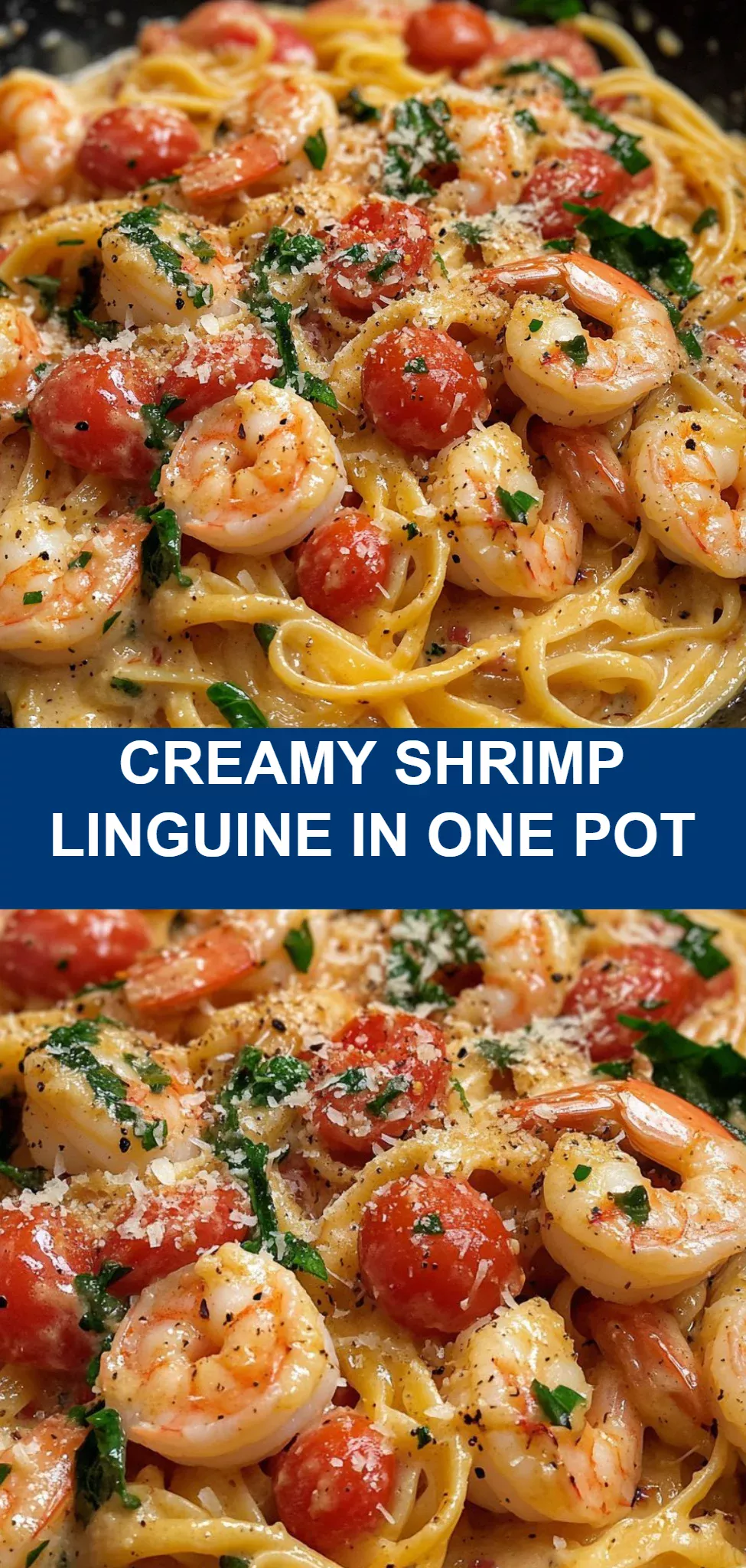 Creamy Shrimp Linguine in One Pot