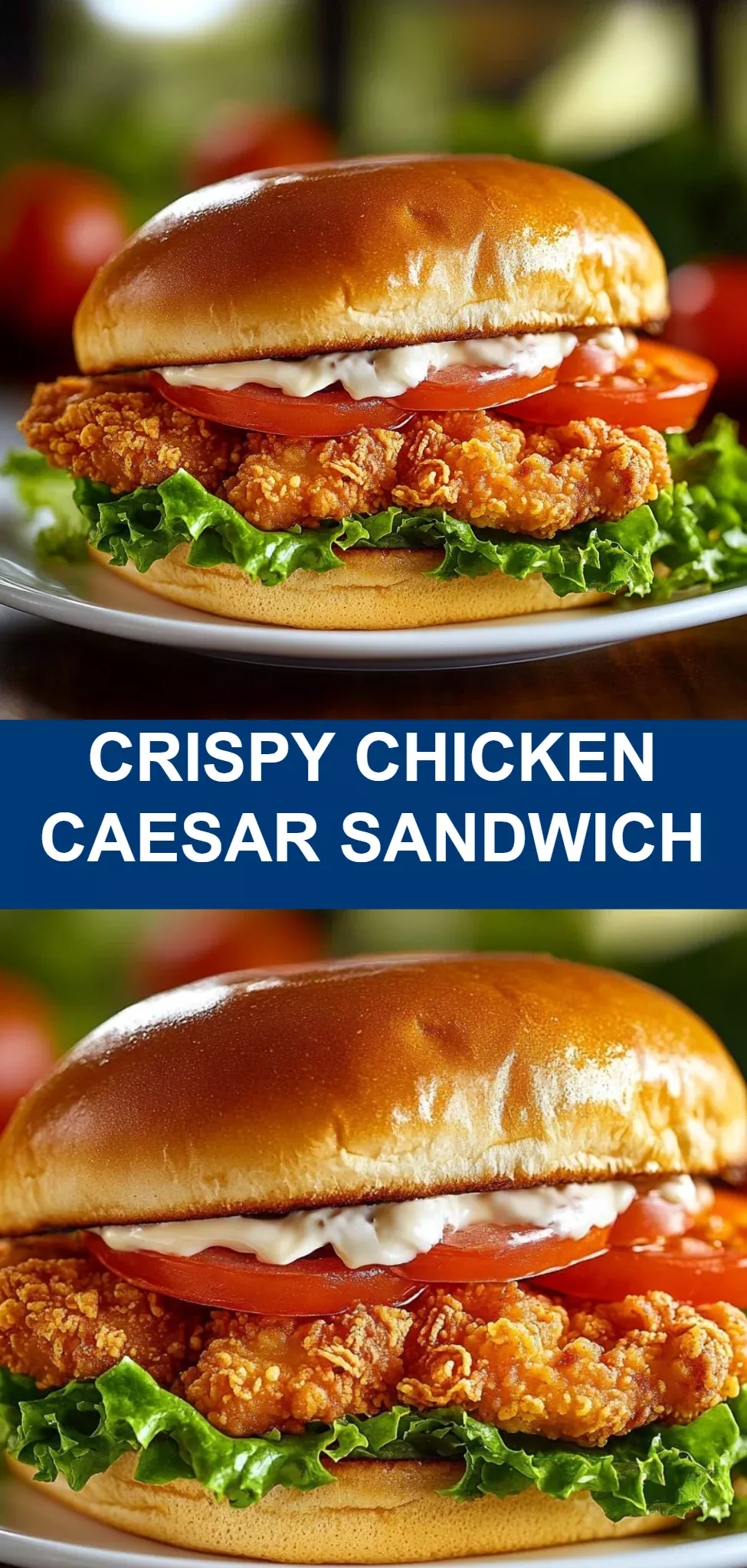 Crispy Chicken Caesar Sandwich