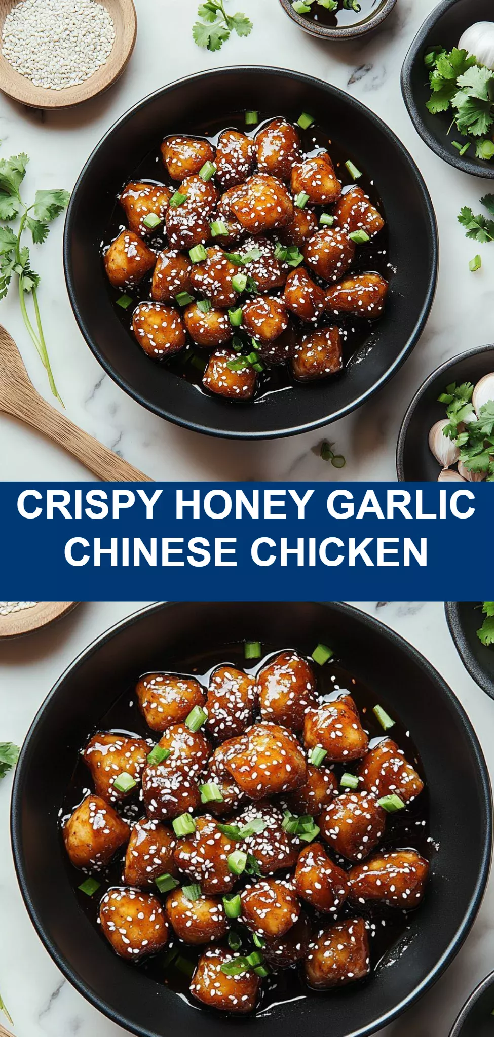 Crispy Honey Garlic Chinese Chicken