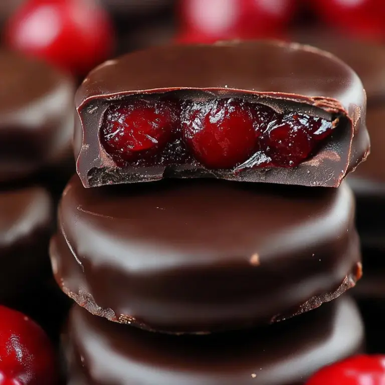 Dark chocolate cranberry bites in a bowl, gourmet snack idea