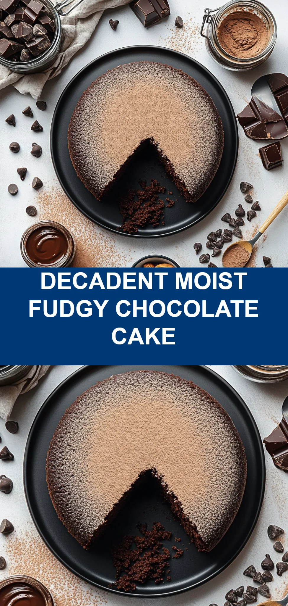 Decadent Moist Fudgy Chocolate Cake