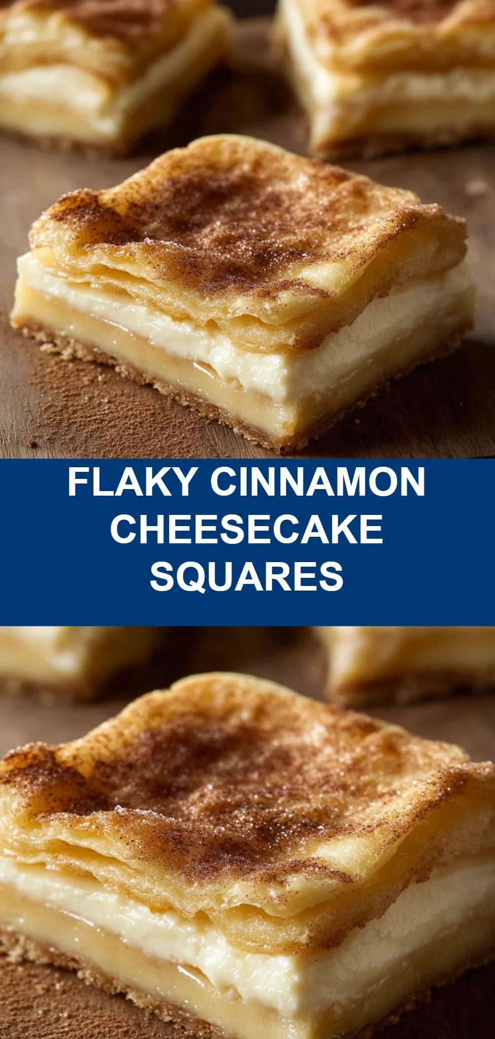Flaky Cinnamon Cheesecake Squares