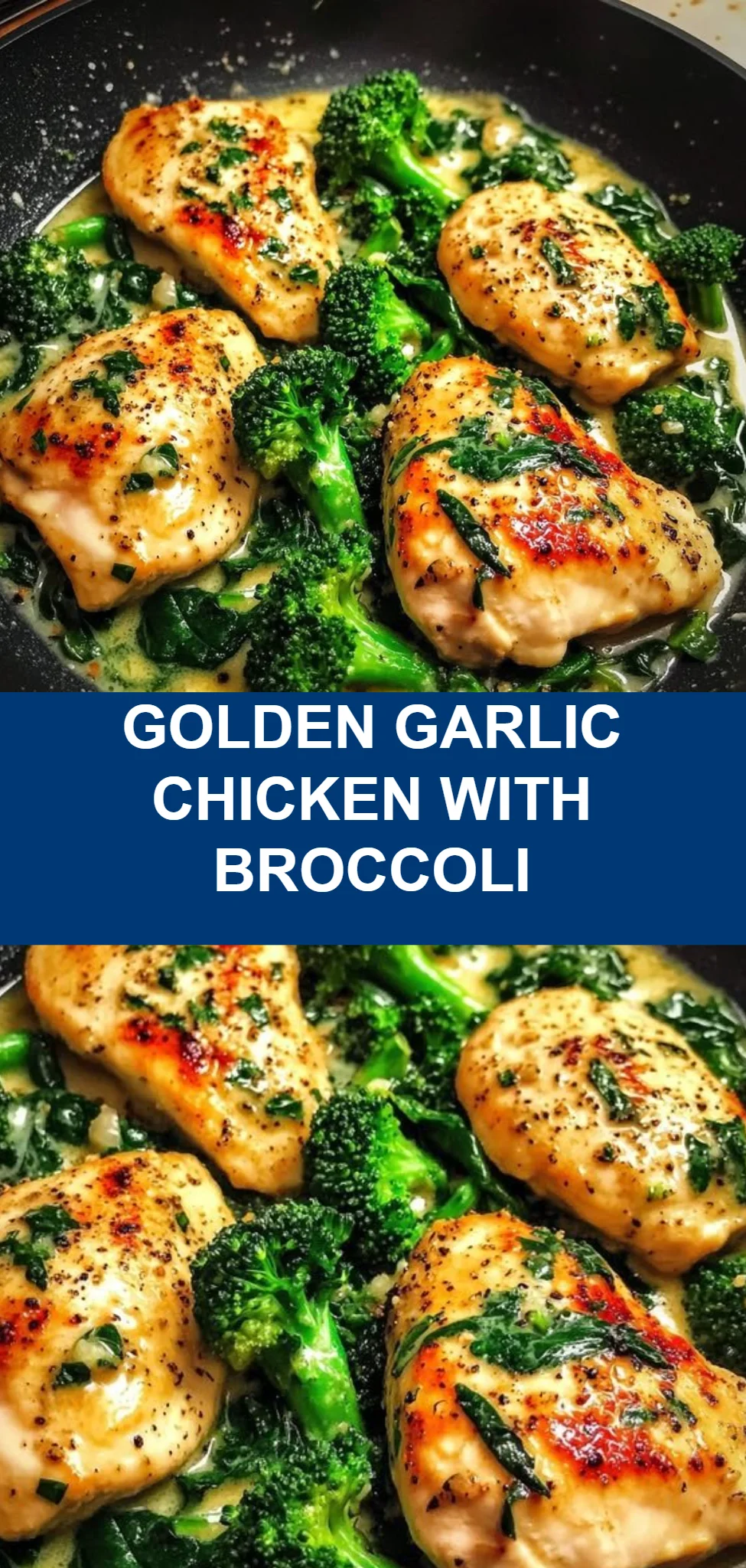 Golden Garlic Chicken with Broccoli