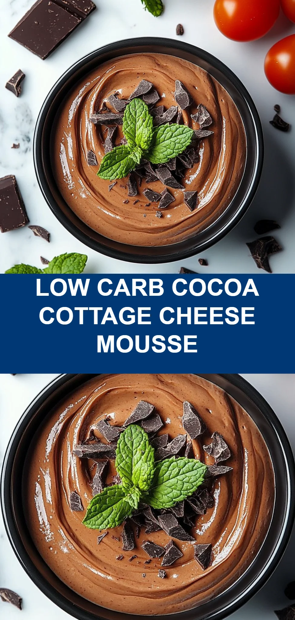 Low Carb Cocoa Cottage Cheese Mousse