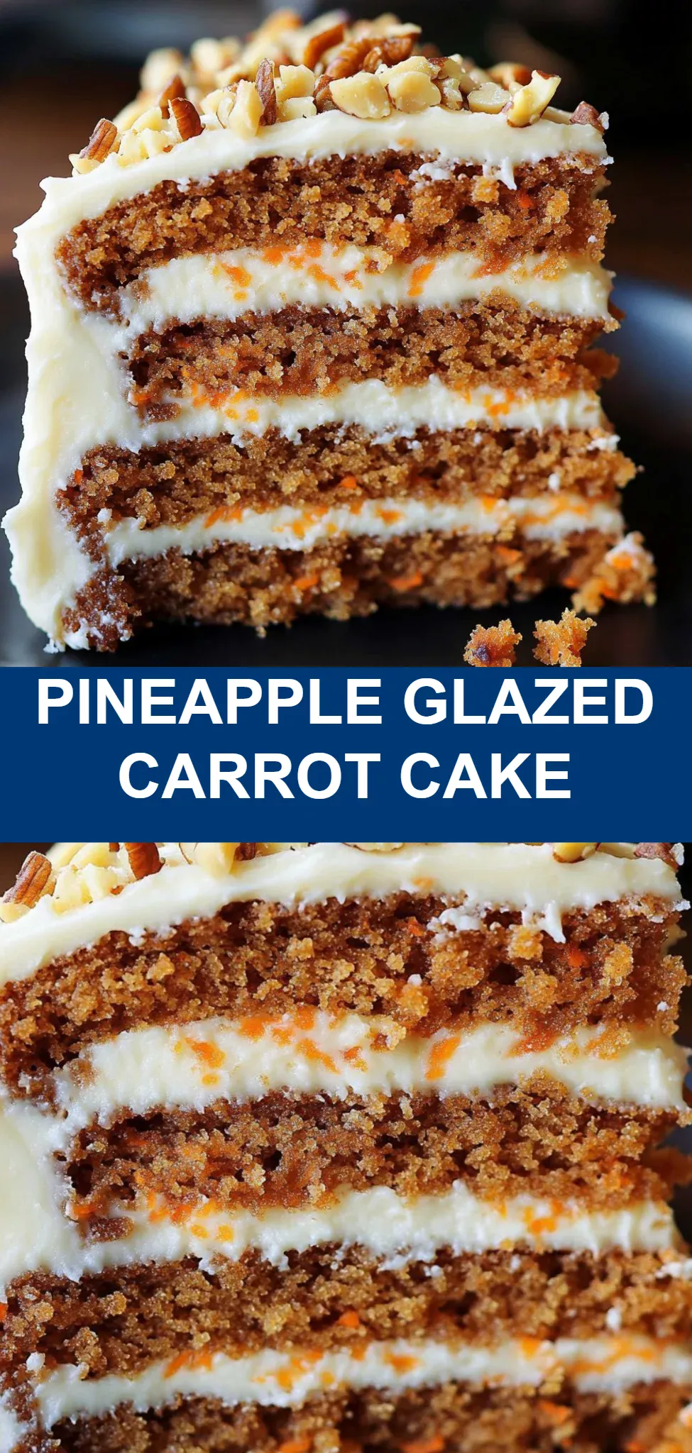 Pineapple Glazed Carrot Cake