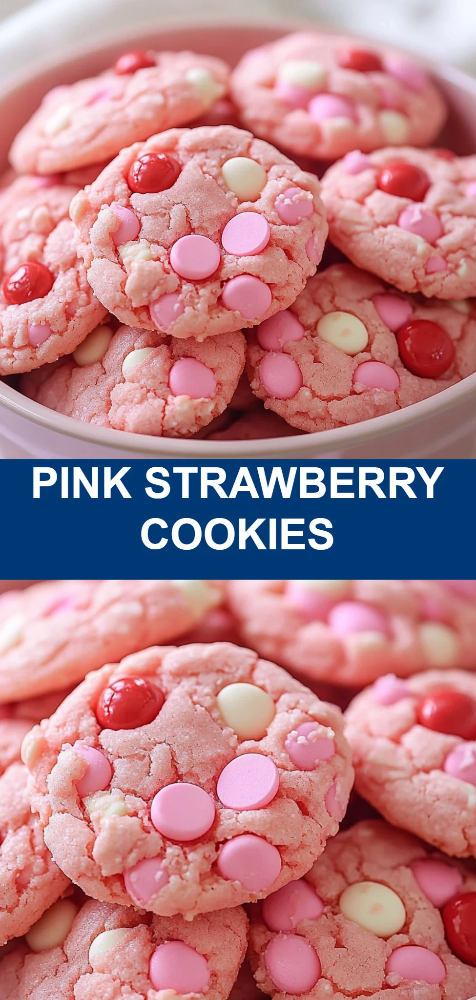 Pink Strawberry Cookies