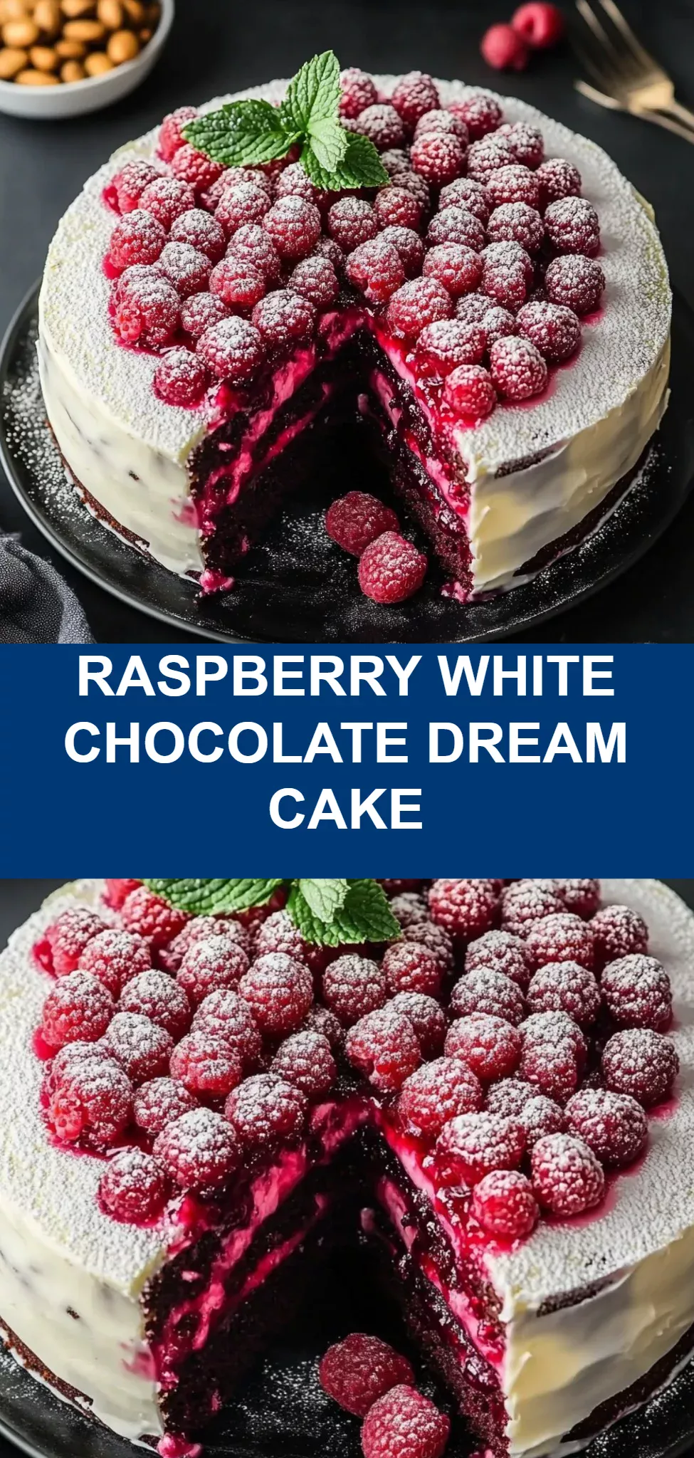Raspberry White Chocolate Dream Cake