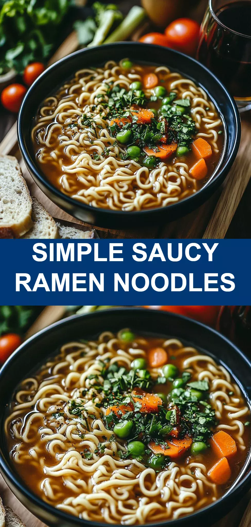 Simple Saucy Ramen Noodles