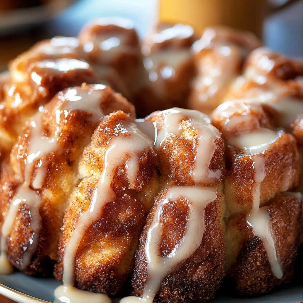 Delicious spiced pumpkin pull-apart bread fresh out of the oven