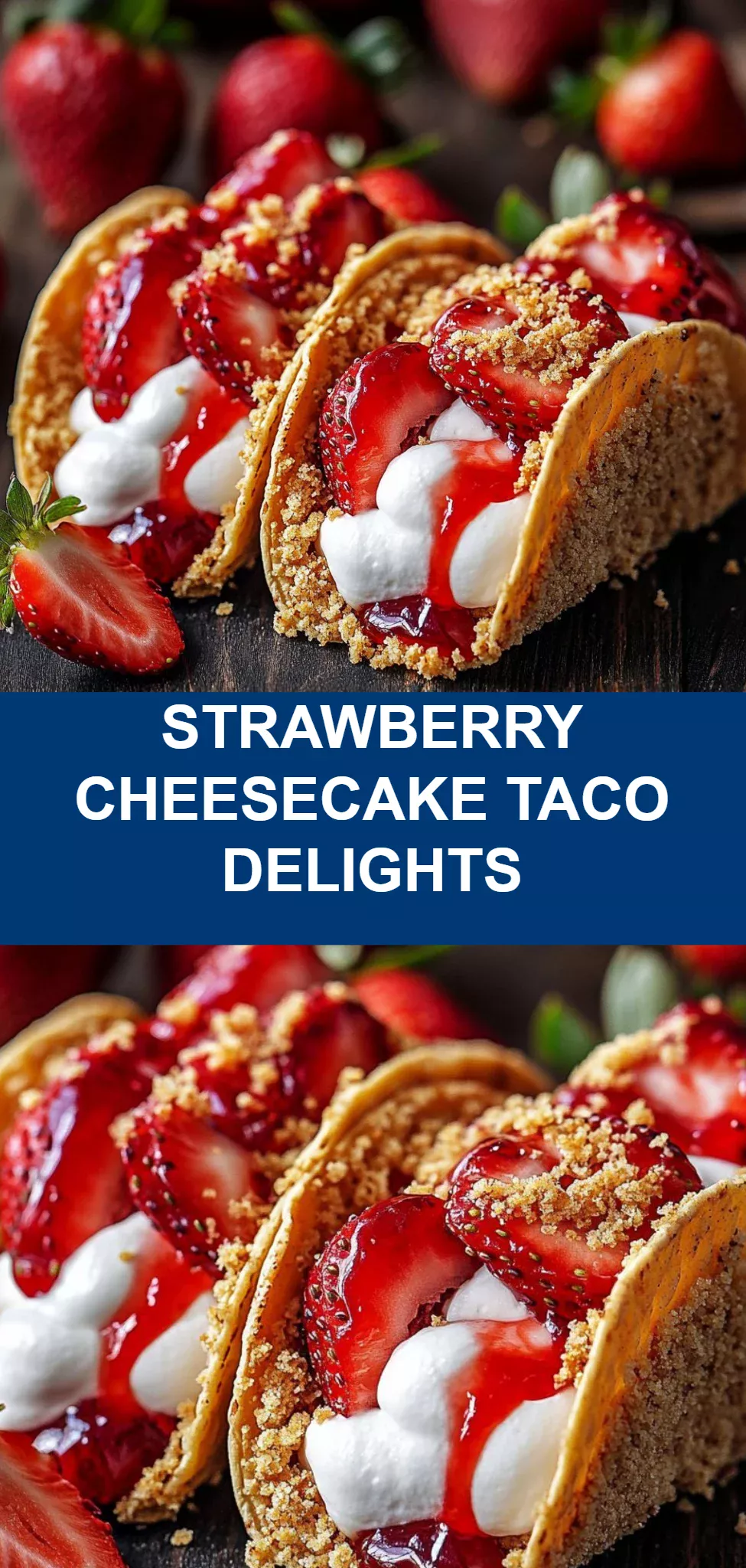 Strawberry Cheesecake Taco Delights