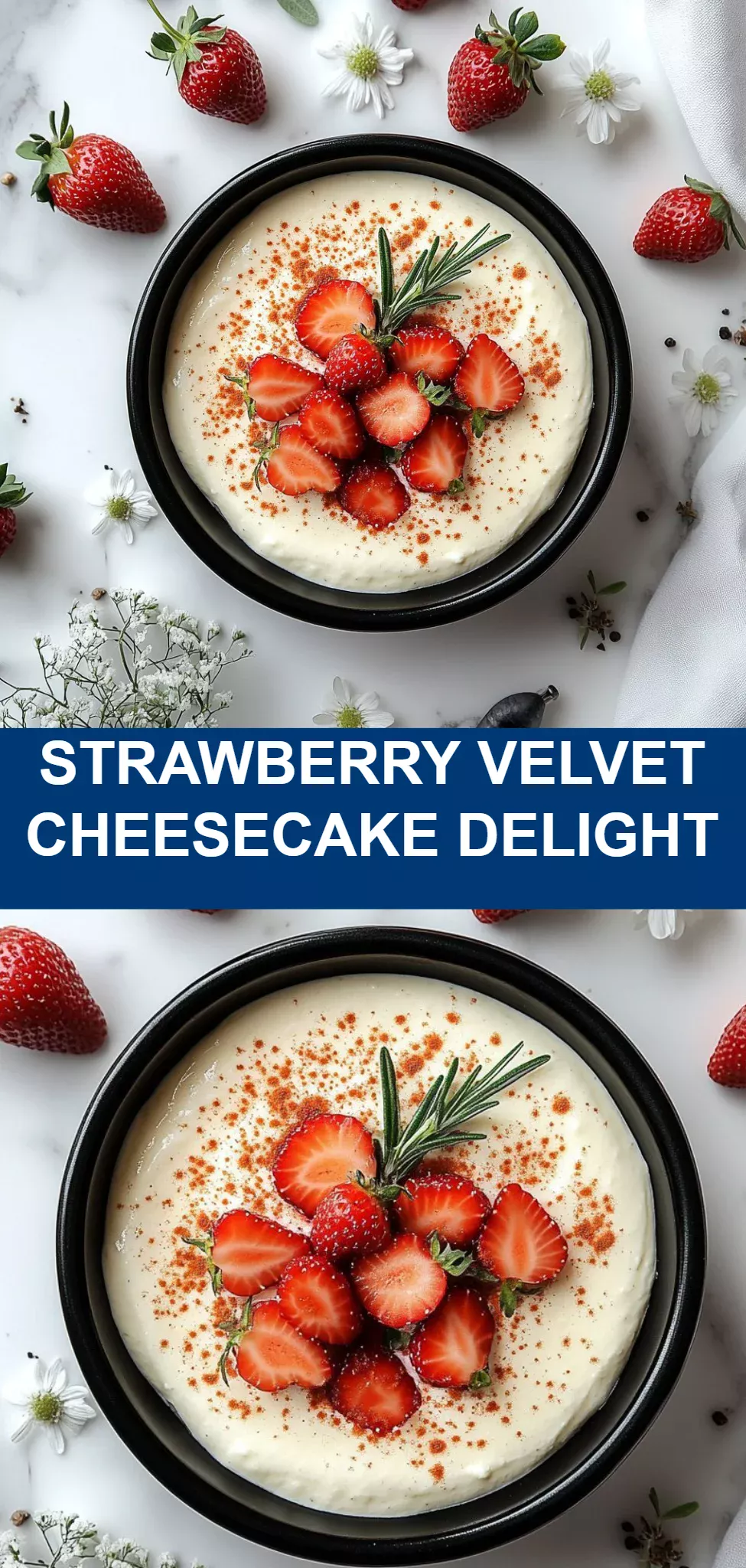 Strawberry Velvet Cheesecake Delight