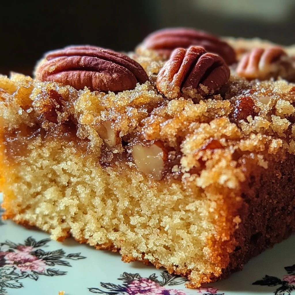 Loaf of Alabama Sweet Pecan Bread with pecans and delicious glaze