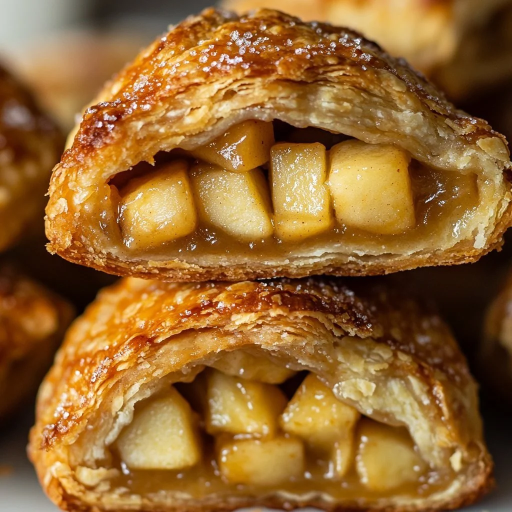 Delicious apple pie bombs stuffed with spiced apple filling