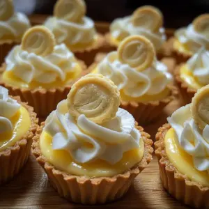 Mini banana cream pies baked in muffin tins, featuring a creamy filling and banana slices.
