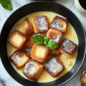 Cinnamon Roll-Style French Toast Bites served on a plate with syrup