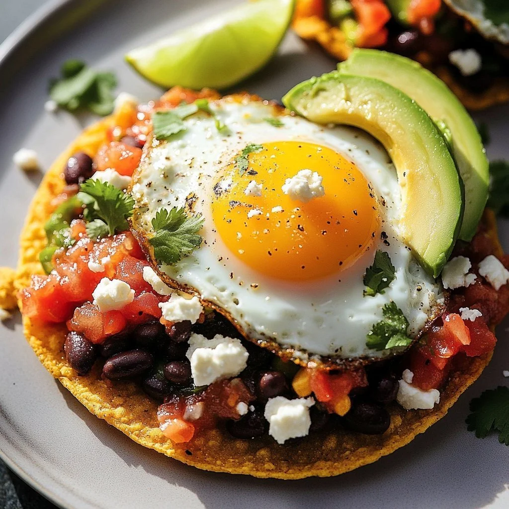 Plate of eggs topped with vibrant ranchera salsa