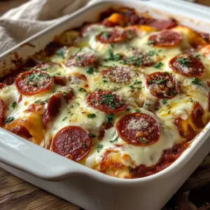 Delicious Pizza Enchiladas combining flavors of pizza and enchiladas.