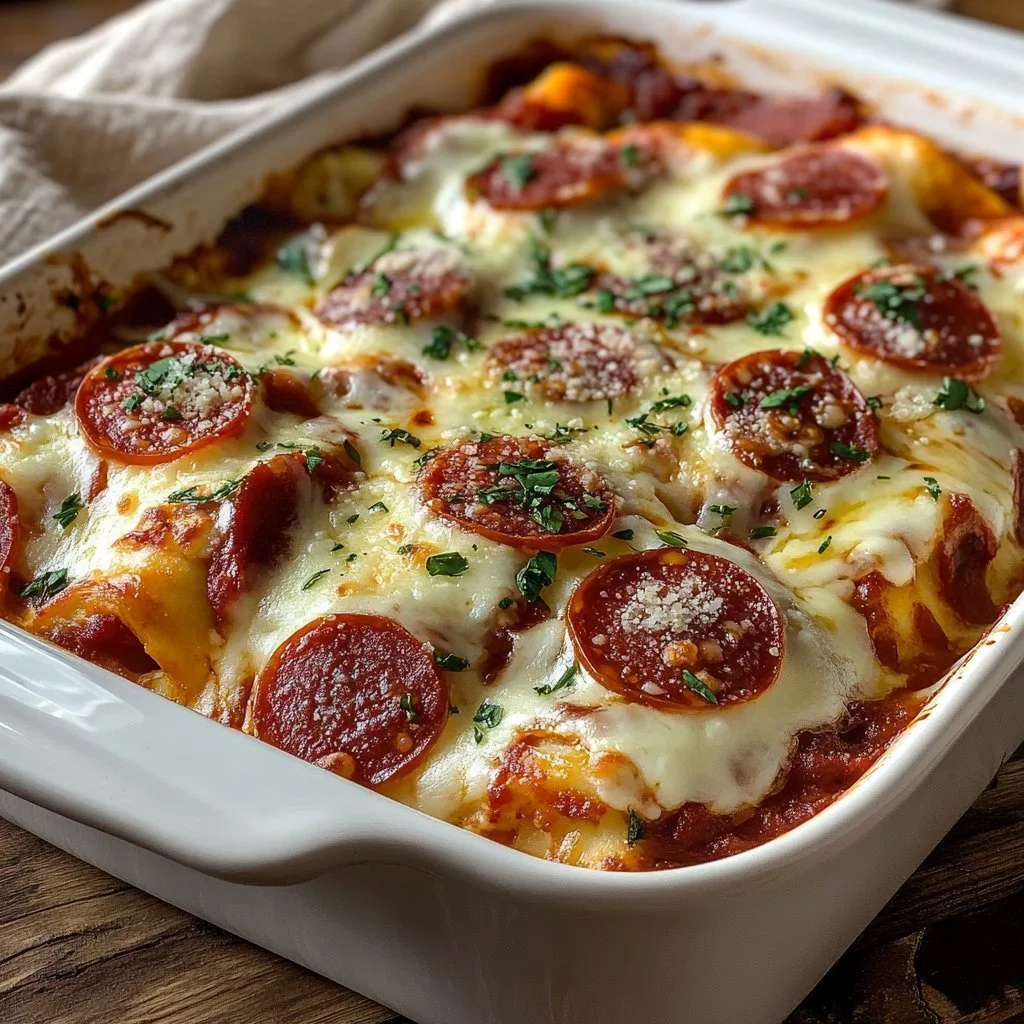 Delicious Pizza Enchiladas combining flavors of pizza and enchiladas.