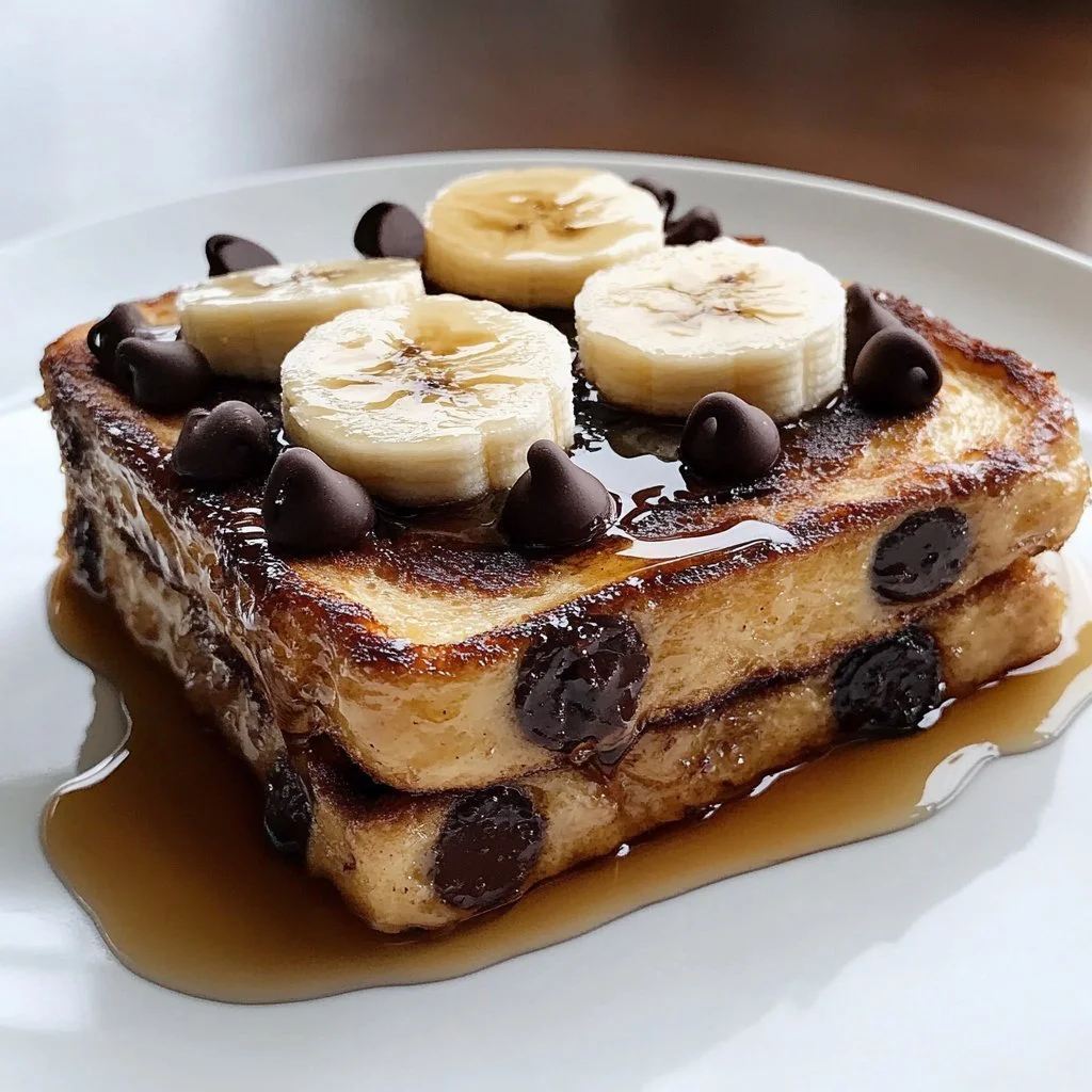 Gluten-free banana pancake bake served on a plate with fresh fruit