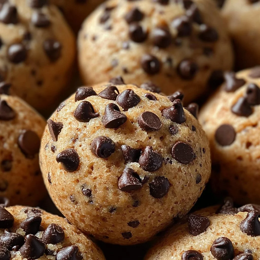 Gooey chocolate chip cookie bombs fresh out of the oven