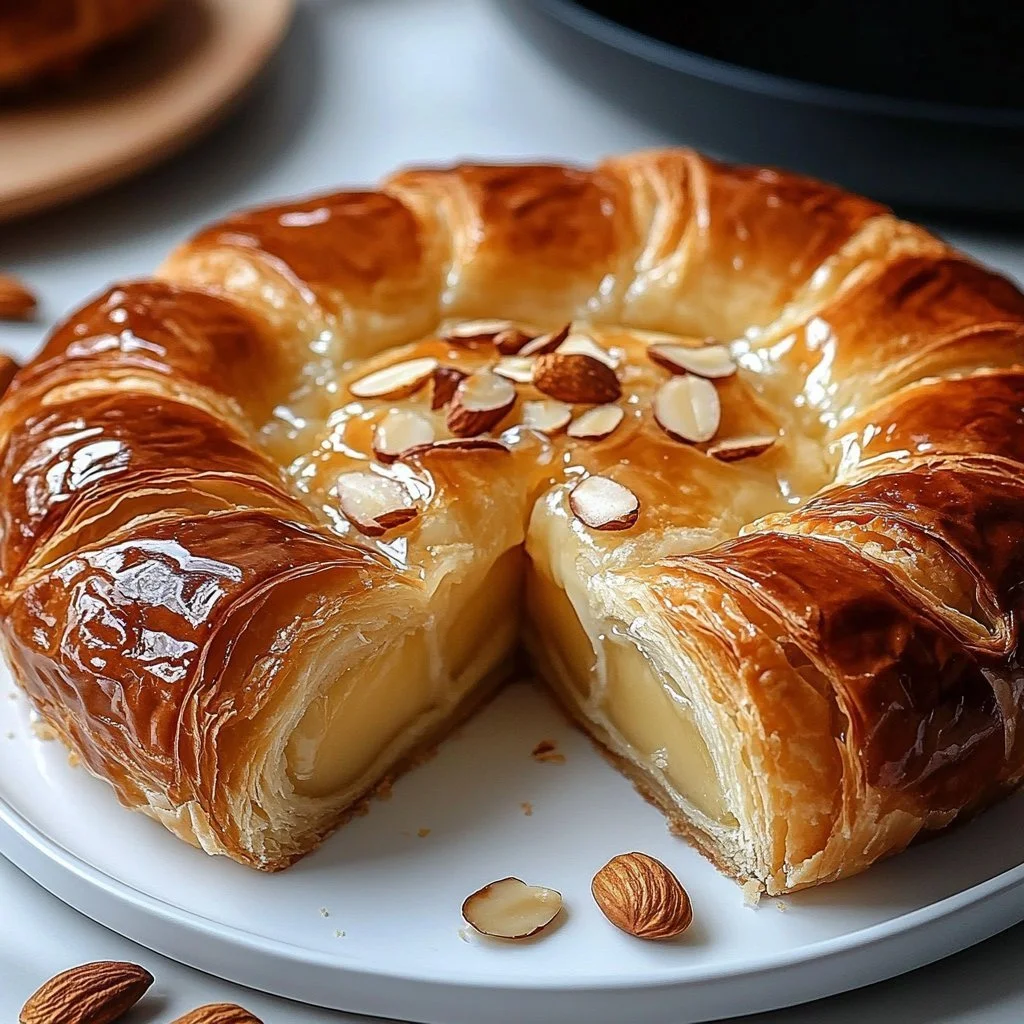 Hawaiian Cheesecake Danish with tropical toppings and a golden crust