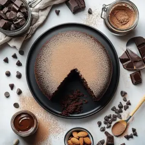 Moist fudgy chocolate cake topped with rich chocolate frosting