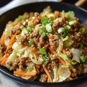 Delicious quick egg roll bowls ready to serve, filled with fresh ingredients.