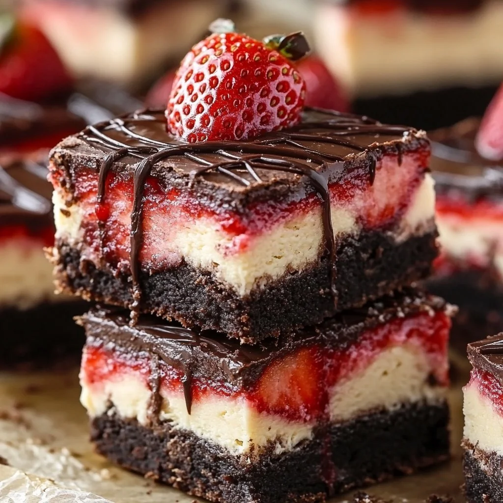 Delicious Raspberry White Chocolate Cheesecake Bars topped with fresh raspberries