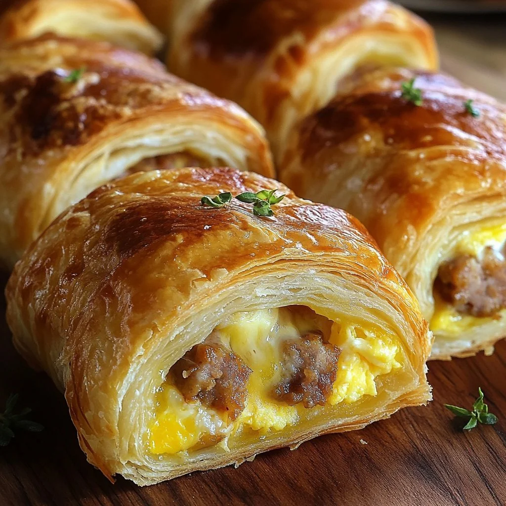Sausage egg and cheese breakfast wraps on a plate ready to eat