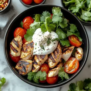 Savory garlic chicken wraps with fresh ingredients and vibrant flavors.