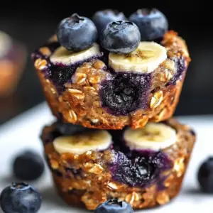 Wholesome Blueberry Banana Oatmeal Bites ready to enjoy for a healthy snack